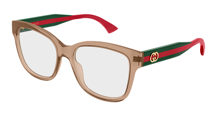 Monturas de anteojos Gucci GG0038ON con patas a rayas negras