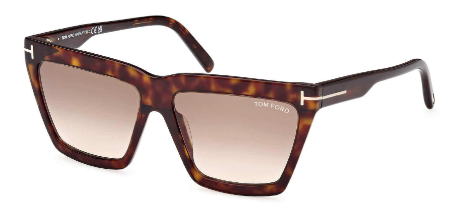 Tom Ford Eden FT1110 Havana Brown Cat Eye Sunglasses