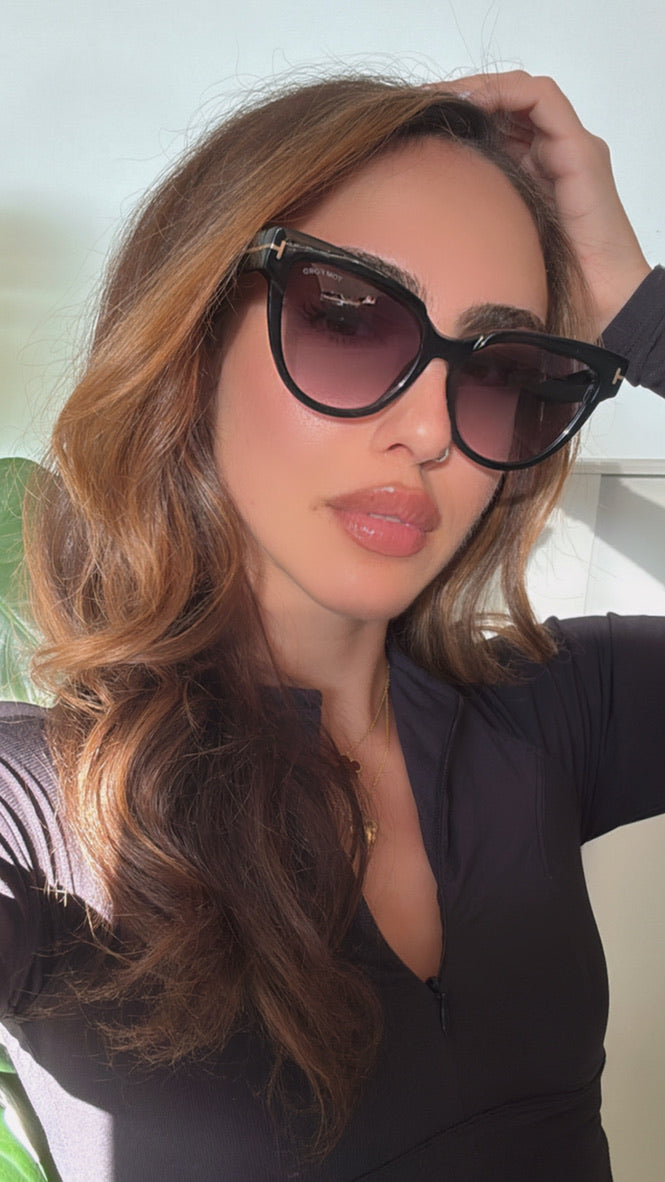 Tom Ford Nadine FT0941 Cat Eye Sunglasses in Black