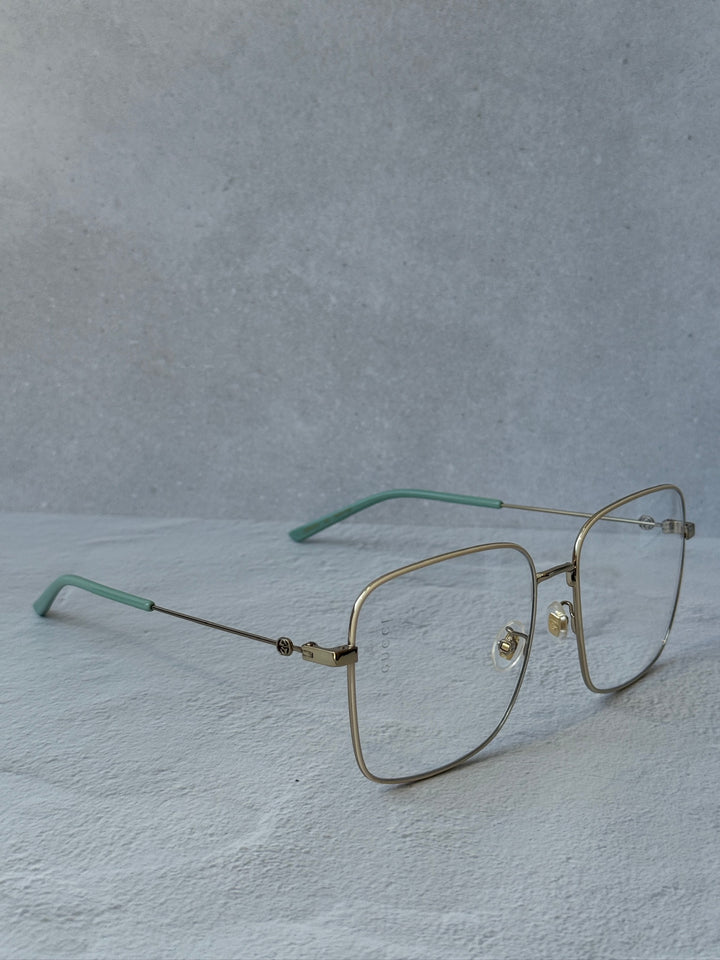 Gucci GG0445O Eyeglasses Frames in Gold Blue