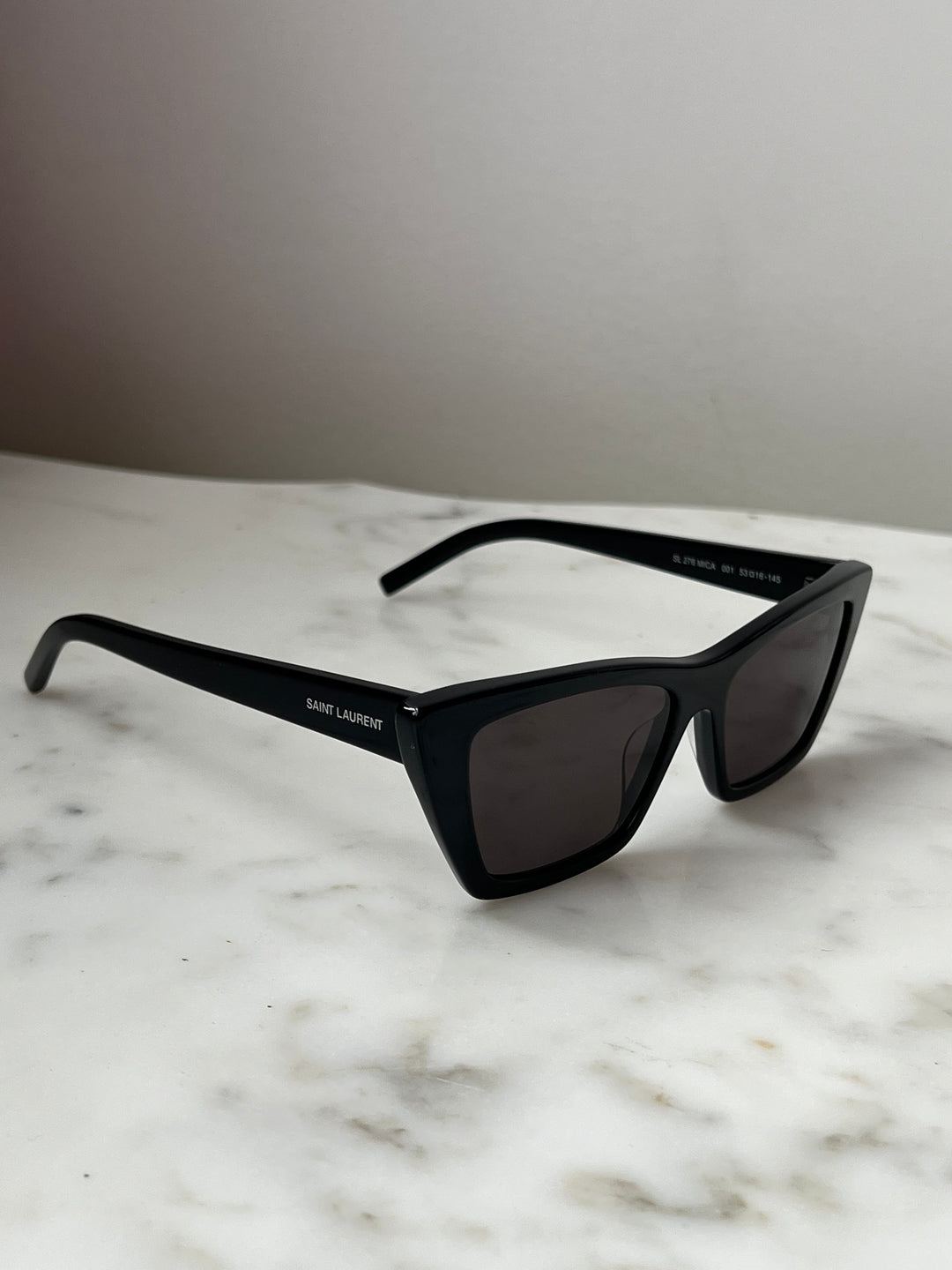 Saint Laurent SL276 Mica Cat Eye Sunglasses in Black
