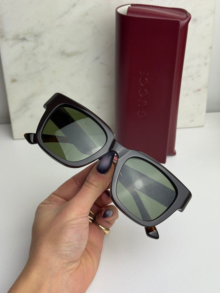 Gucci GG1670SK Black Square Sunglasses | Designer Daydream