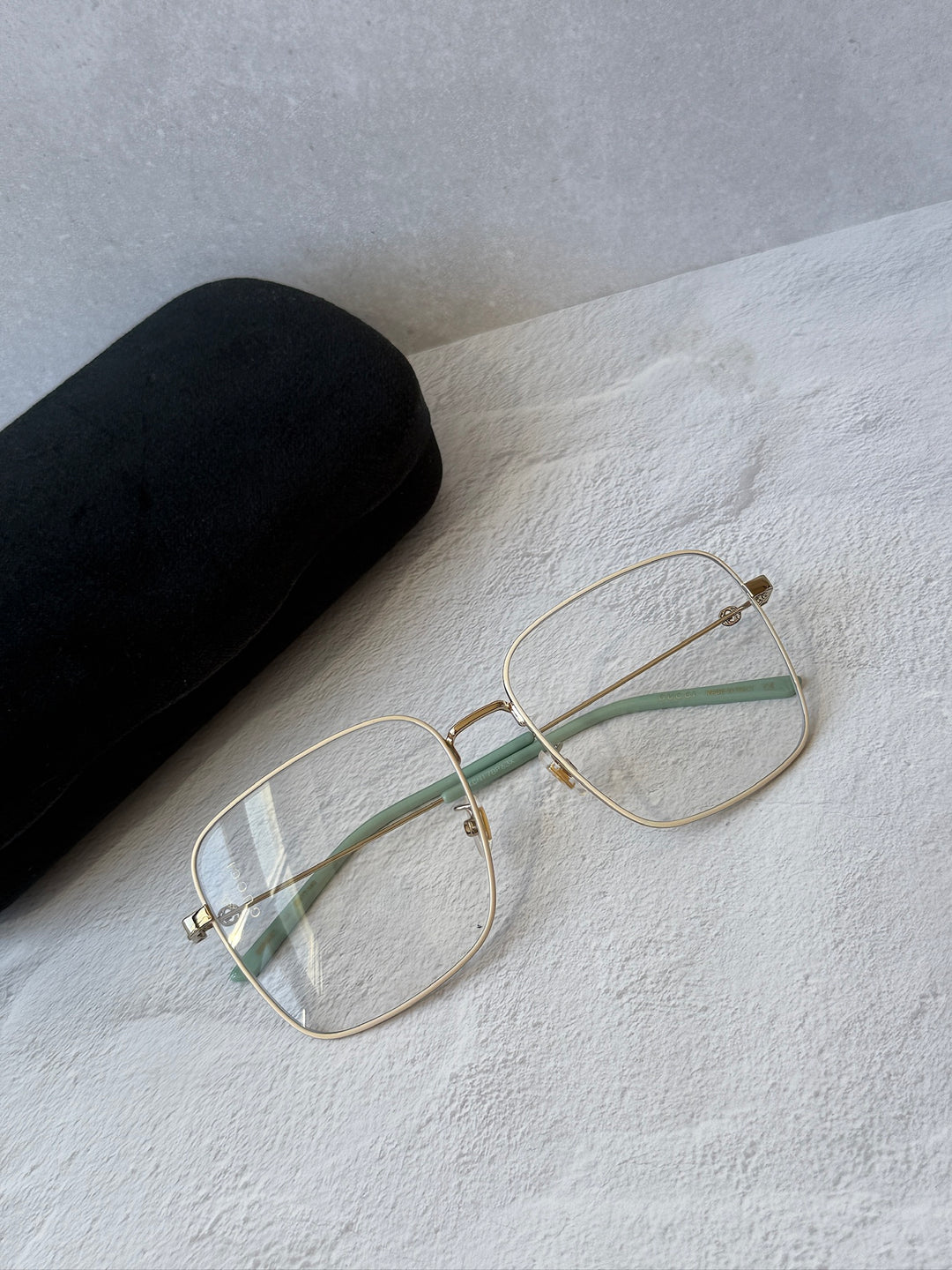 Gucci GG0445O Eyeglasses Frames in Gold Blue