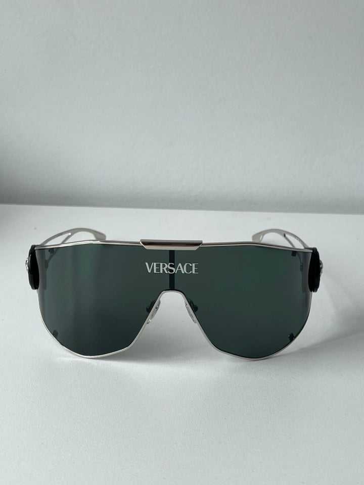 Versace VE2268 Shield Sunglasses in Silver