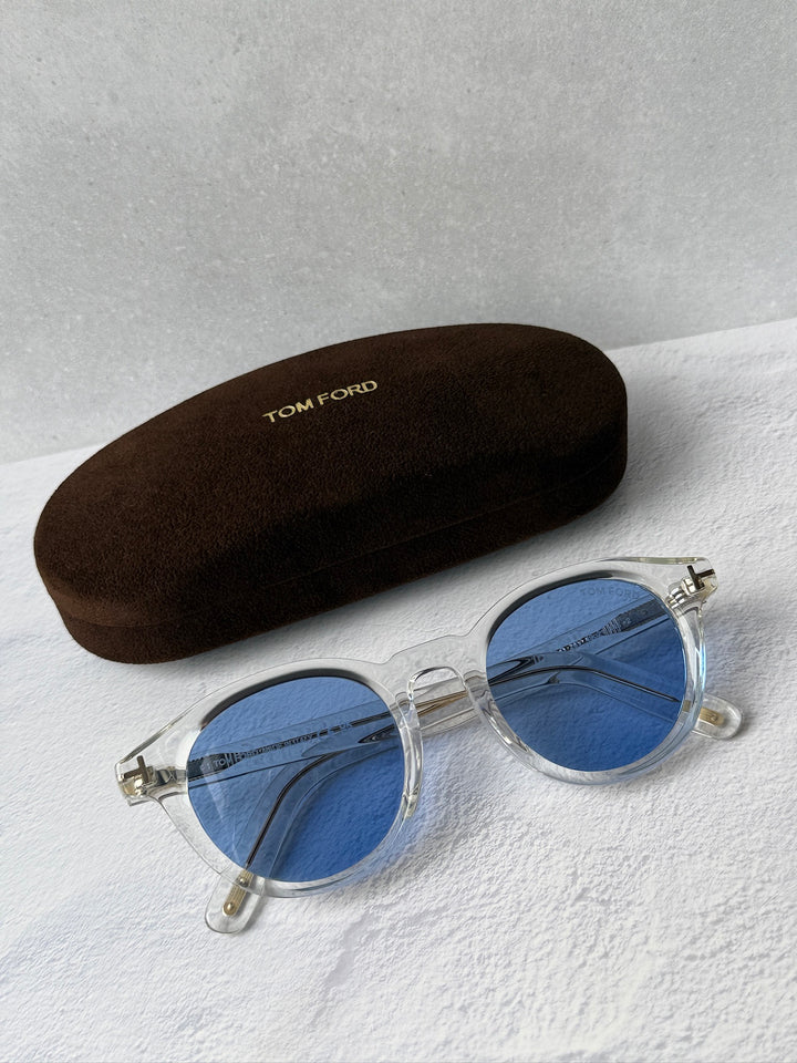 Tom Ford FT1123-D Sunglasses in Transparent Blue