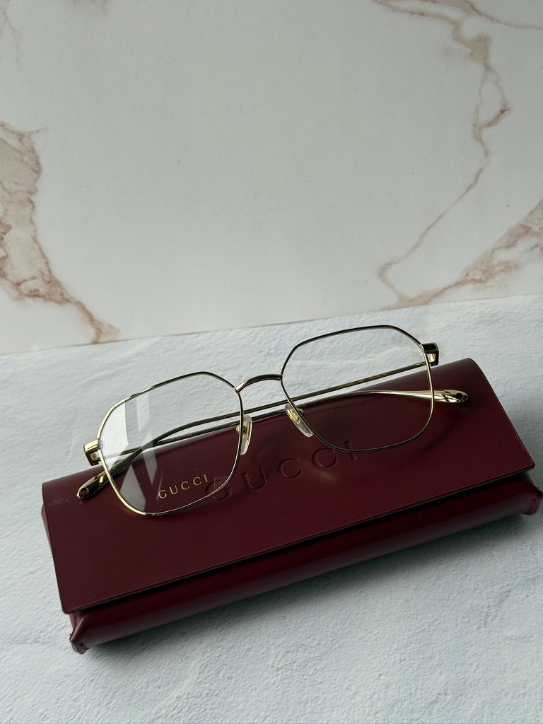 Gucci GG1032O Gold Metal Square Frames
