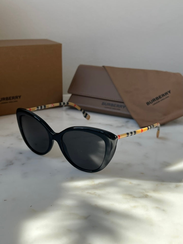 Burberry BE4407 Black Cat Eye Sunglasses