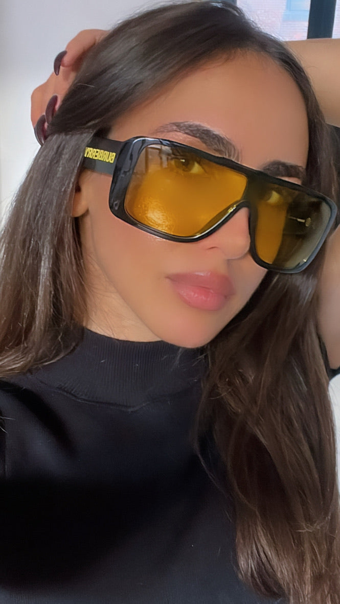 Burberry authentic yellow sunglasses for women