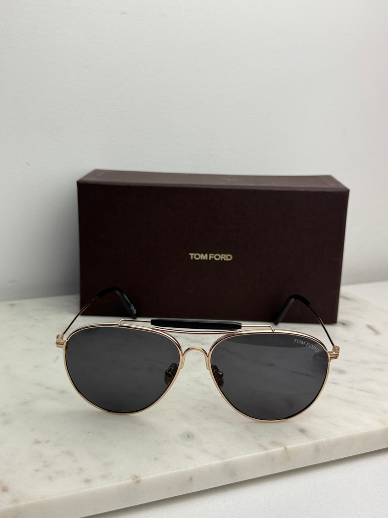 Tom Ford Raphael FT0995 Aviator Sunglasses in Gold Grey