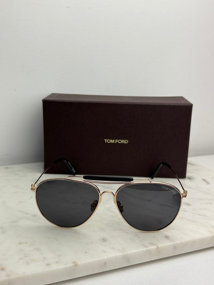 Tom Ford Raphael FT0995 Aviator Sunglasses in Gold Grey