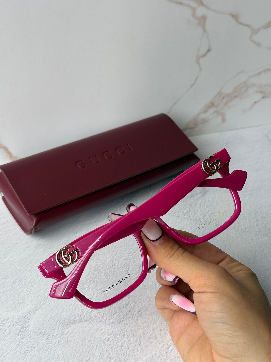 Gucci GG1728O Eyeglasses Frames in Strawberry