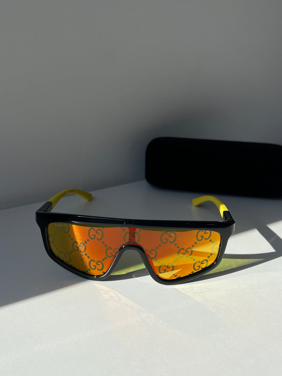 Gucci orange lens sunglasses sales