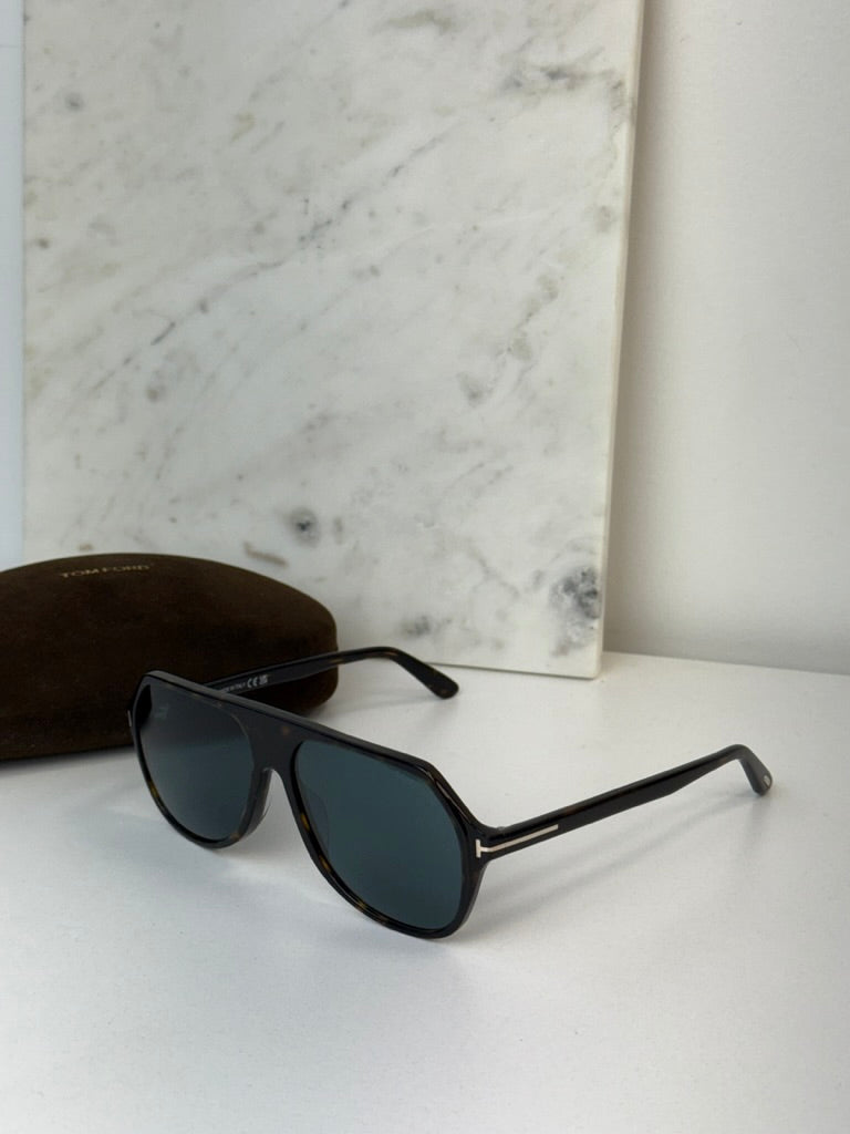 Tom Ford Hayes FT0934 Dark Havana Aviator Sunglasses