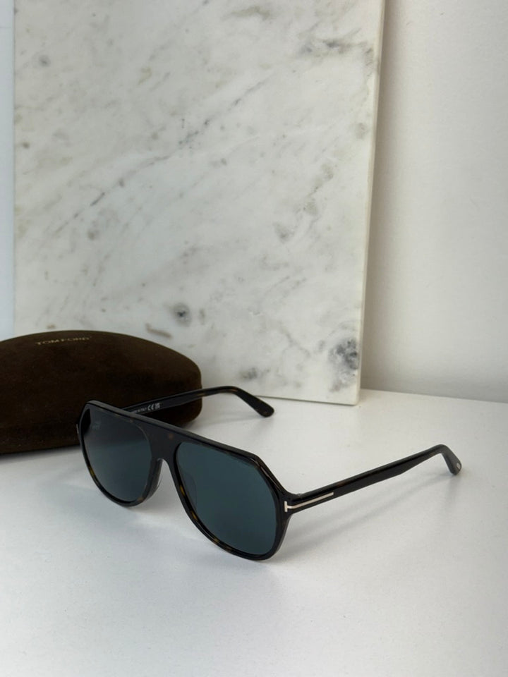 Tom Ford Hayes FT0934 Dark Havana Aviator Sunglasses