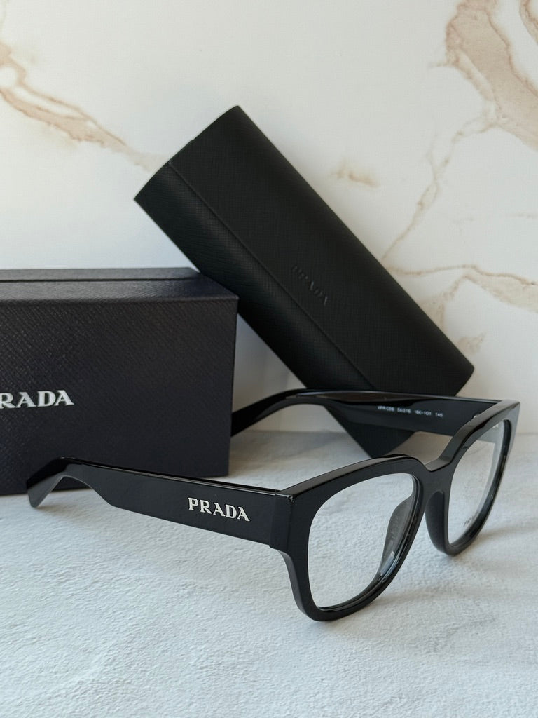 Prada PR C06V Butterfly Eyeglasses Frames in Black