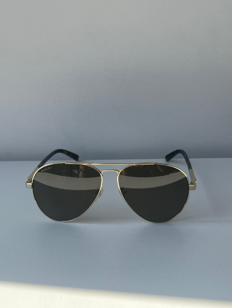 Gucci GG1288SA Gold Aviator Sunglasses