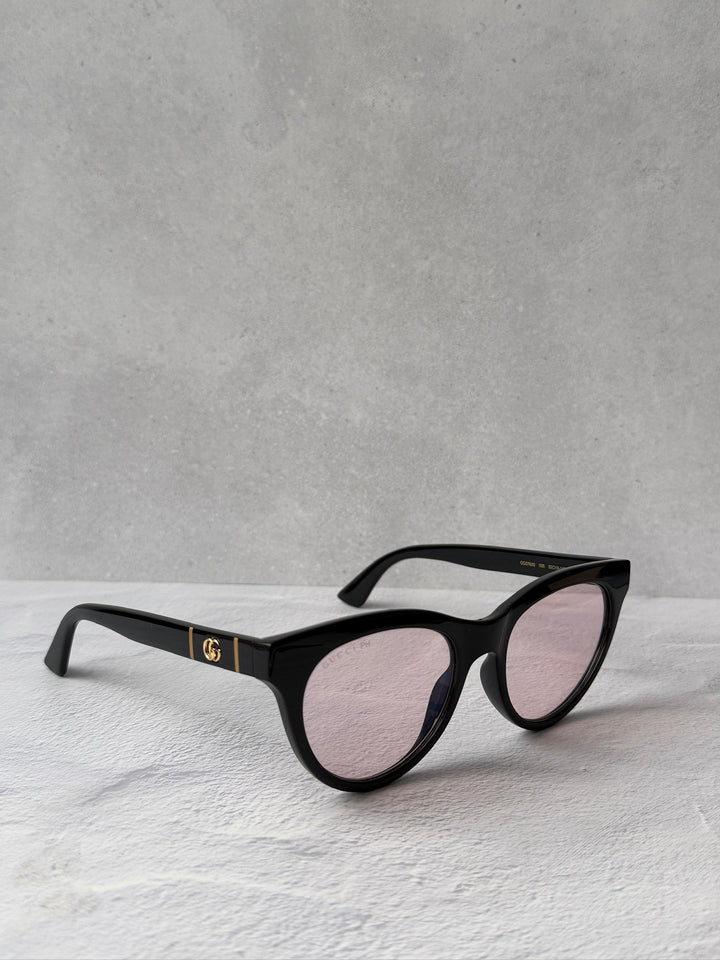 Gucci GG0763S Marmont Cat Eye Sunglasses in Black Photochromic Lens
