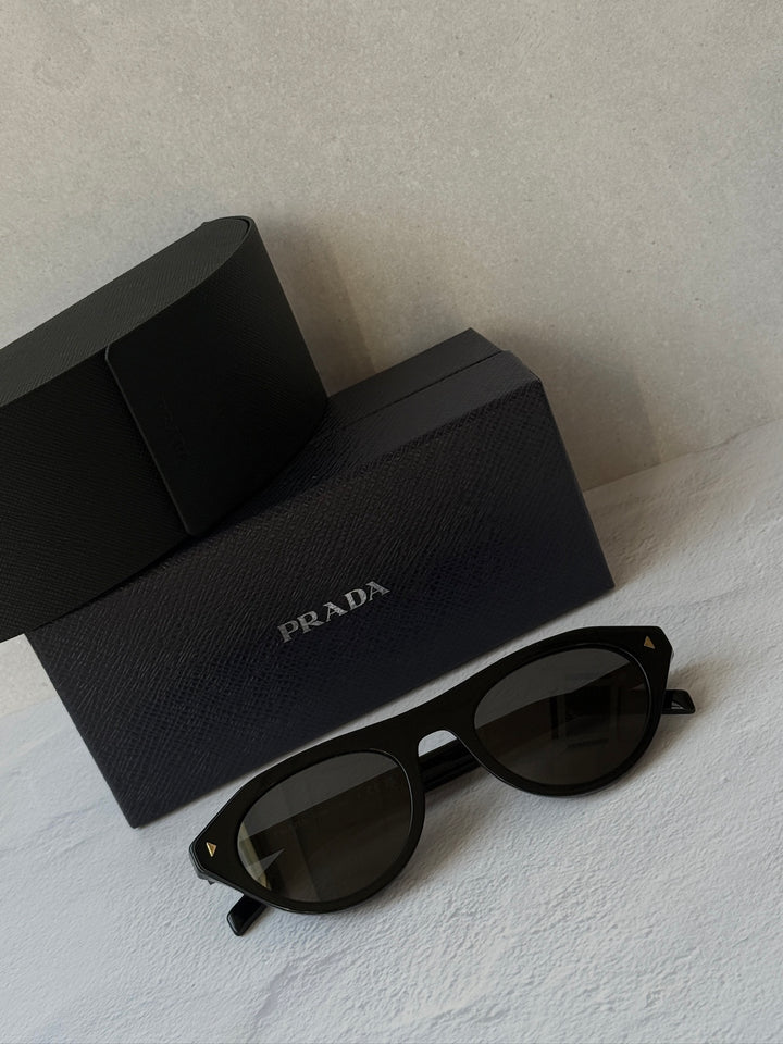 Prada PR B15S Black Sunglasses