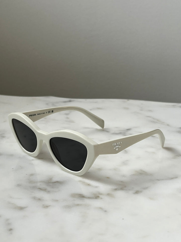 Prada PR A02S Sunglasses in Talc White