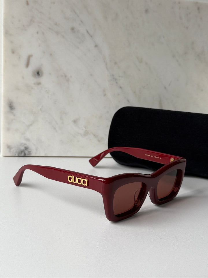 Gucci GG1773SA Cat Eye Sunglasses in Burgundy