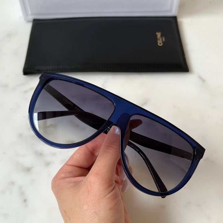 Celine CL4006IN Thin Shadow Sunglasses in Blue