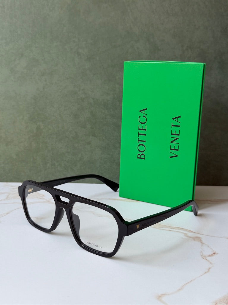 Bottega Veneta BV1336OA Black Pilot Frames