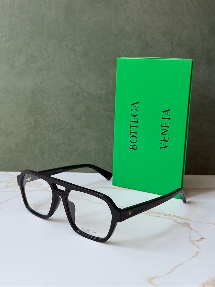 Bottega Veneta BV1336OA Black Pilot Frames