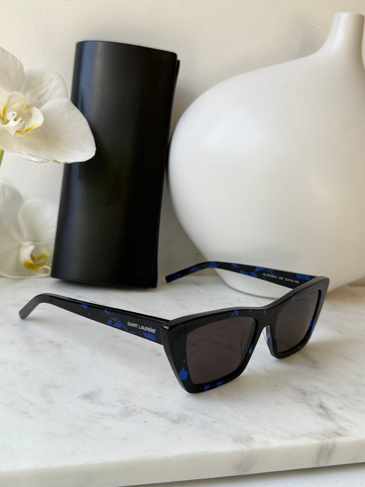 Saint Laurent SL276 Mica Gafas de sol tipo ojo de gato en negro