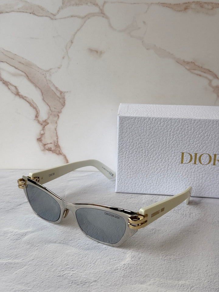 Dior CDior B3U Cat Eye Sunglasses in Silver