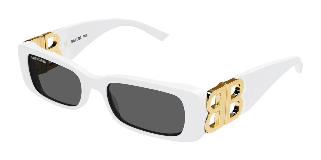 Balenciaga BB0096S Gafas de sol con logo en blanco