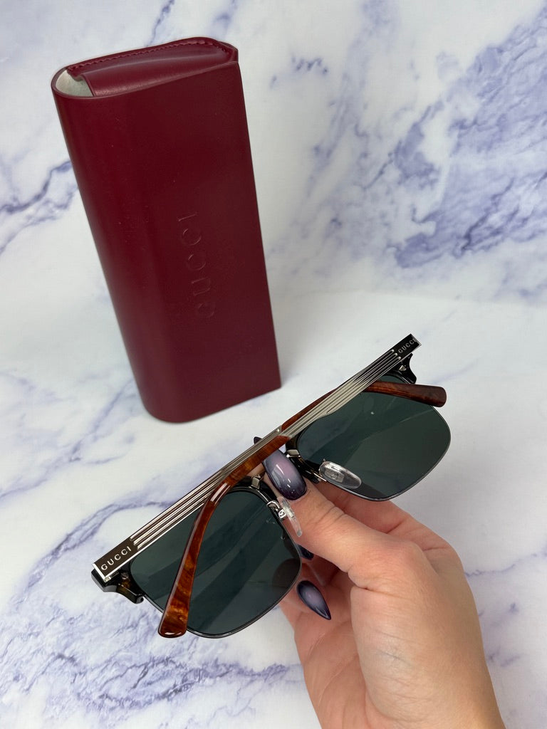 Gucci GG1226S Brown Clubmaster Sunglasses