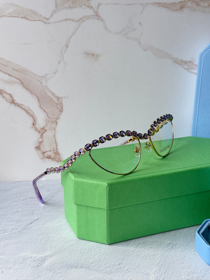 Swarovski SK1030 Crystal Cat Eye Eyeglasses Frames