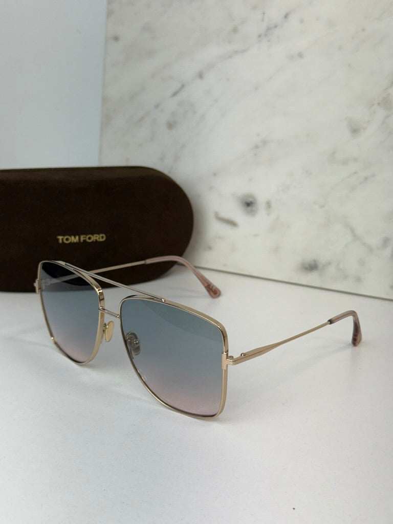 Tom Ford Reggie FT0838 Aviator Sunglasses in Blue Lens