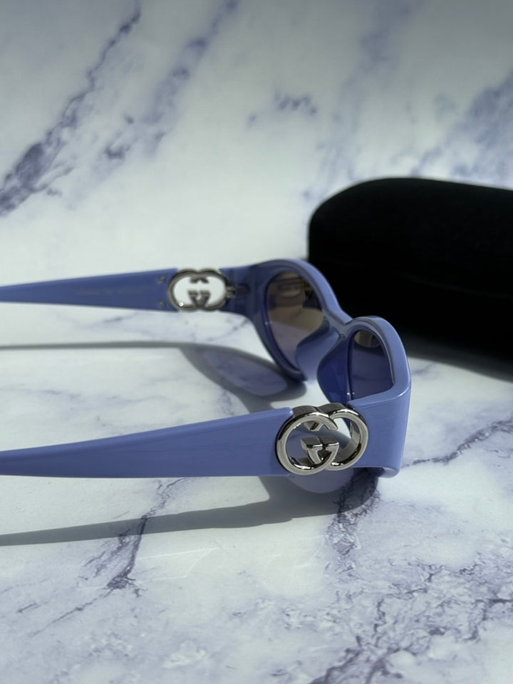 Gucci GG1662SA Oval Sunglasses in Lilac Purple