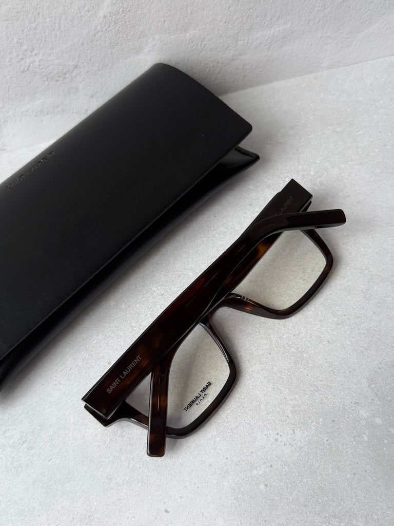 Saint Laurent SL469 Opt Eyeglasses Frames in Havana Brown