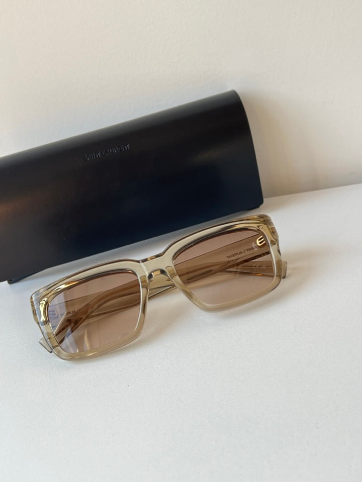 Saint Laurent SL615 Sunglasses in Beige