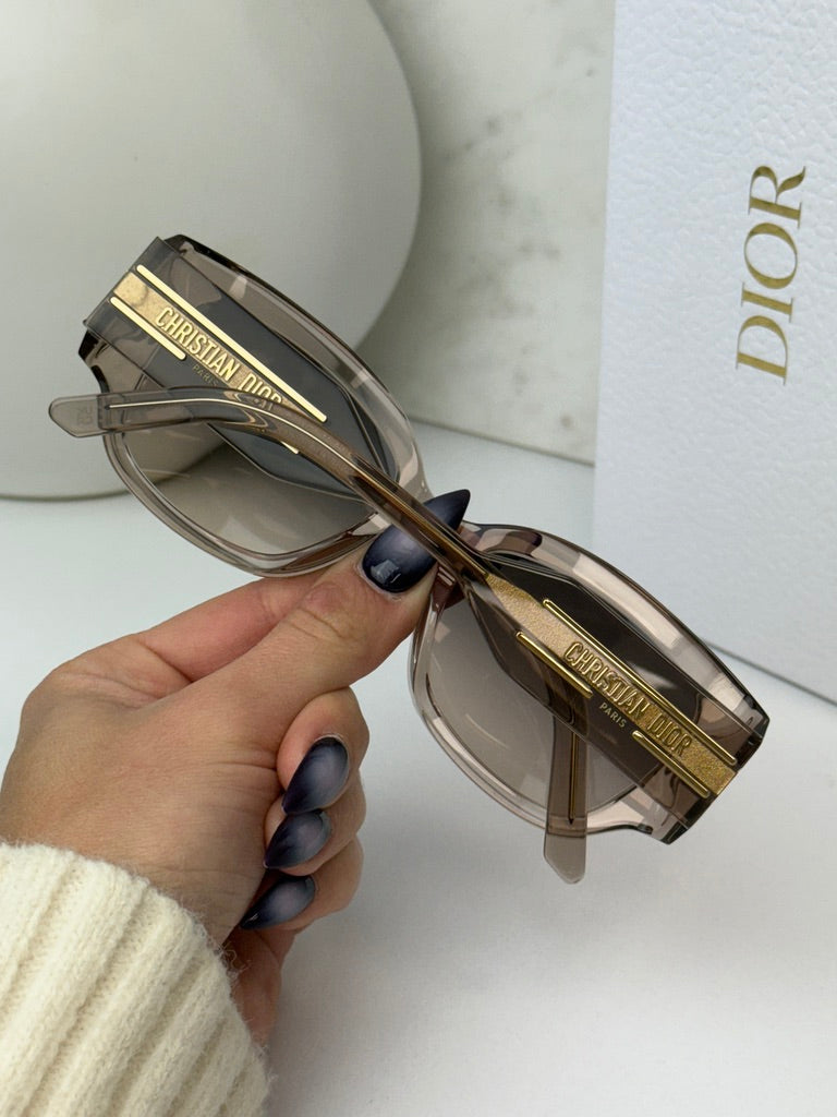 Dior Signature S13I Sunglasses in Transparent Pink
