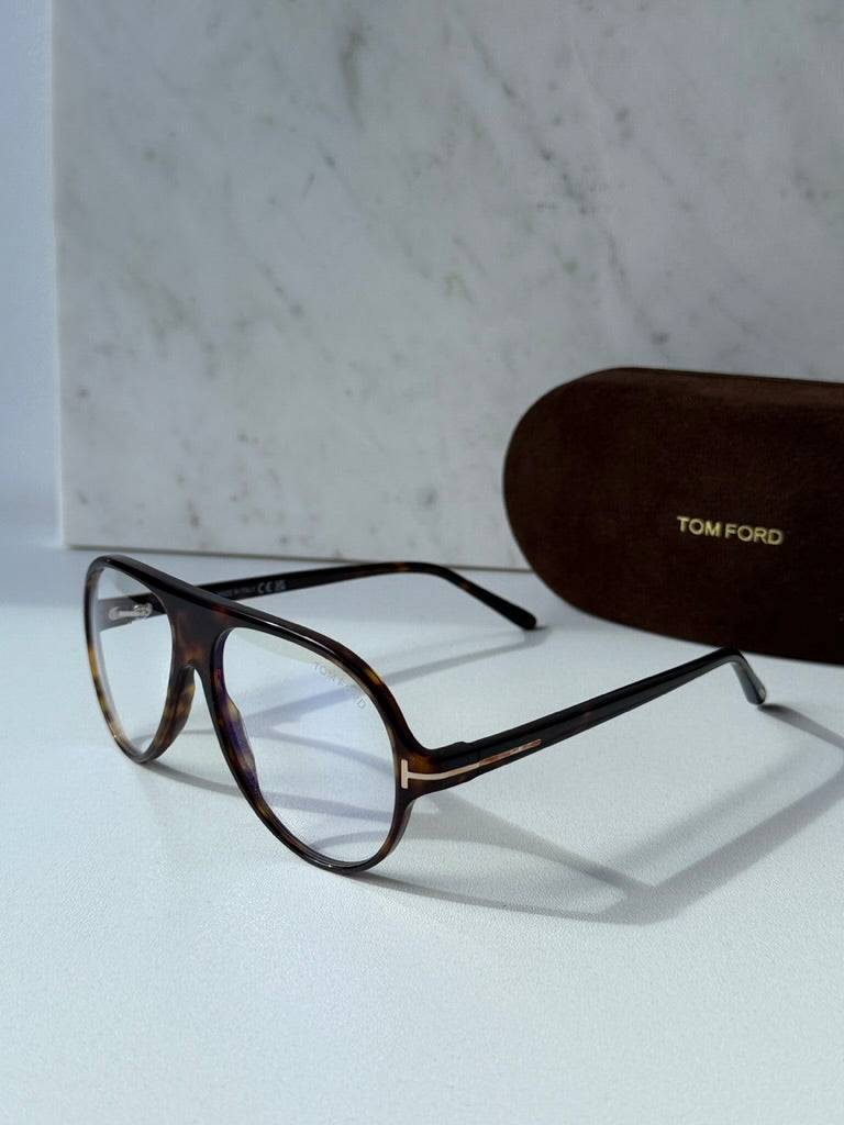Tom Ford FT5012-B Brown Oversized Bluelight Frames