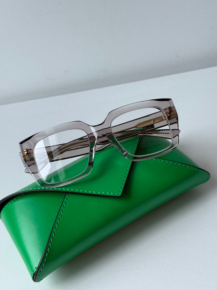 Bottega Veneta BV1409O Transparent Thick Rim Frames