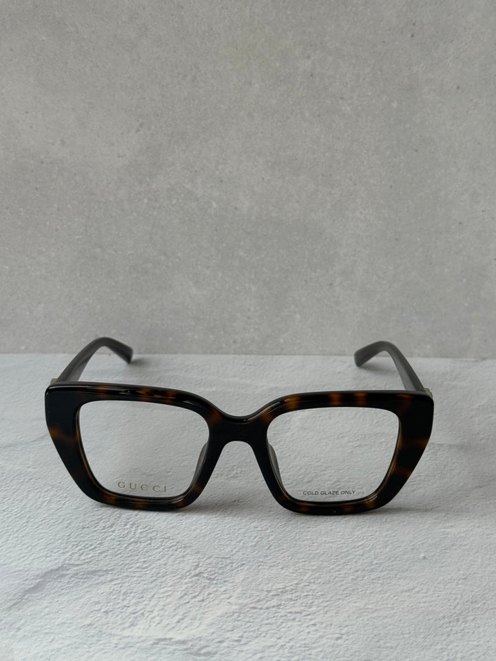 Gucci GG2028O Cat Eye Eyeglasses Frames in Havana Brown