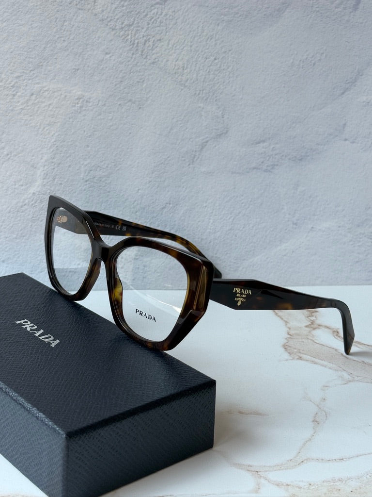 Prada PR18WV Cat Eye Oversized Frames in Brown