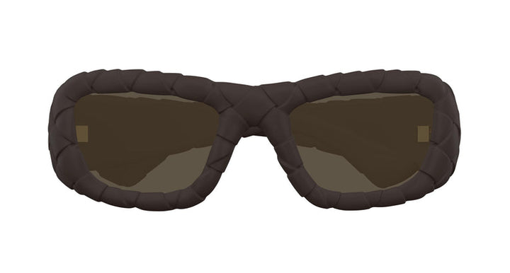 Bottega Veneta BV1303S Braided Sunglasses in Brown