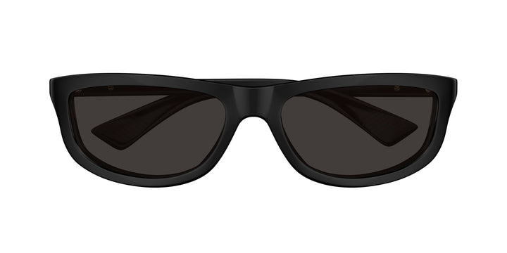 Bottega Veneta BV1327S Wrap Sunglasses in Black