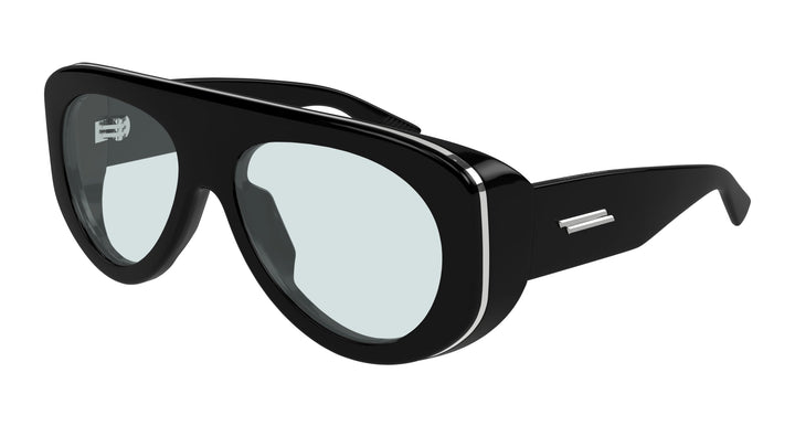 Bottega Veneta BV1362S Oversized Sunglasses in Black Blue