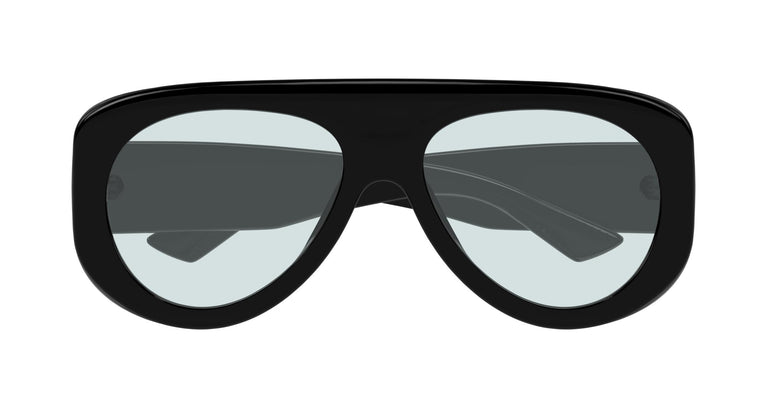 Bottega Veneta BV1362S Oversized Sunglasses in Black Blue