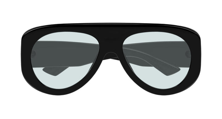 Bottega Veneta BV1362S Oversized Sunglasses in Black Blue