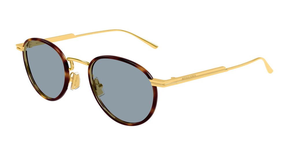 BV1389S Round Sunglasses in Havana Blue