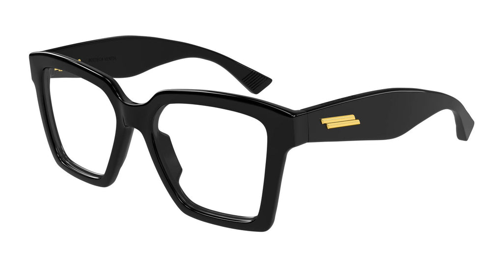 BOTTEGA VENETA 黒縁フレーム Bottega Veneta BV1458O Black Square Thick Rim Frames – Designer