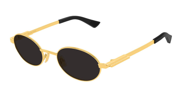 Bottega Veneta BV1470S Oval Gold Sunglasses