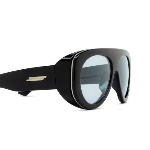 Bottega Veneta BV1362S Oversized Sunglasses in Black Blue